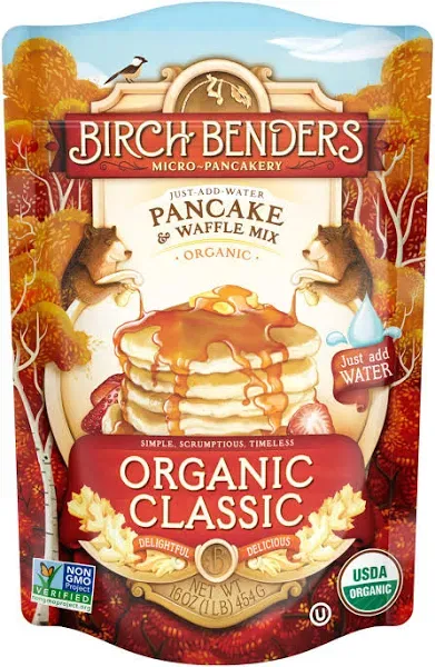 Organic Pancake Waffle Mix Classic Birch Benders