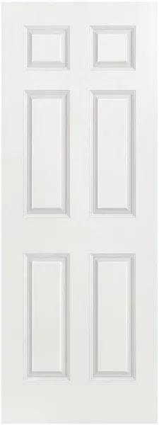 Masonite Traditional 36-in x 80-in 6-panel Smooth Hollow Core Molded Composite Slab Door Lowes.com