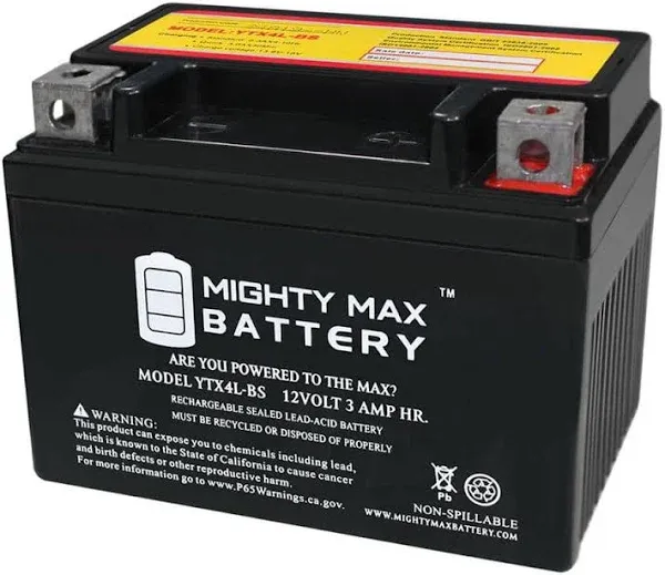 Mighty Max Battery YTX4L-bs