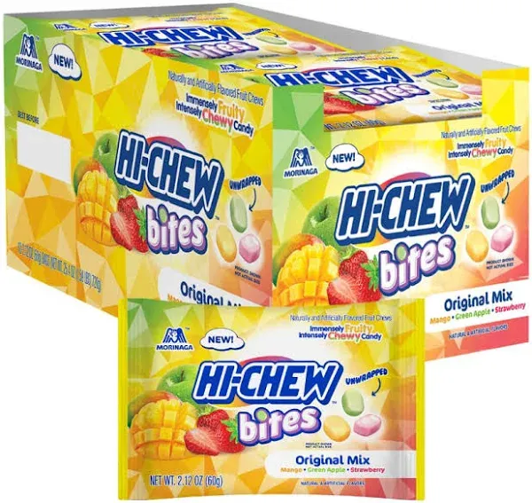 Hi-Chew Bites Original Mix Pack of 12 Bags