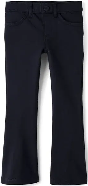 The Children's Place Girls' Uniform Ponte Flare Leg Pants