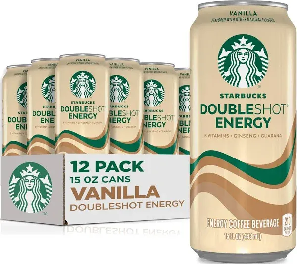 Starbucks Doubleshot Energy Drink Coffee Beverage Caramel Iced Coffee 15 fl oz Cans