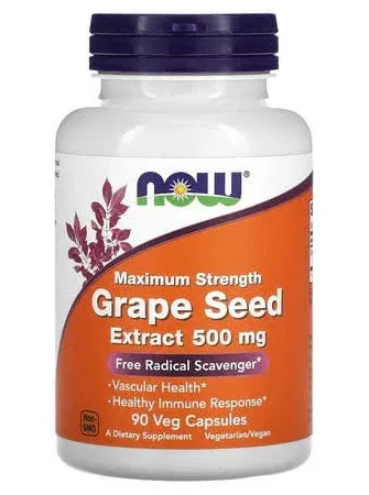 Now Grape Seed Extract Maximum Strength 500 mg