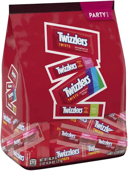 Twizzlers Assorted Flavored Licorice Style Candy Bulk Party Pack