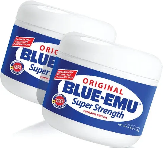 Blue Emu Muscle and Joint Deep Soothing Original Analgesic Cream, 2 Pack, 4oz