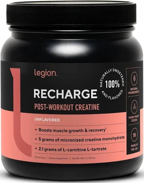 LEGION Recharge Post Workout Supplement - All Natural Muscle Builder &amp; Recove...