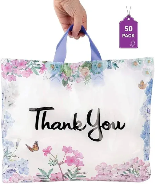 Purple Q Crafts Thank You Bags