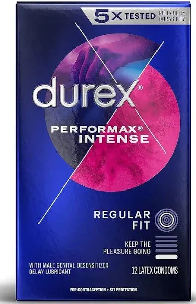 Durex Performax Intense Ribbed Dotted Condoms