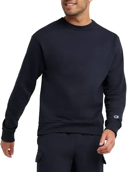 NEW Champion Powerblend Pullover Sweatshirt Size Large Mens Long Sleeve Blue