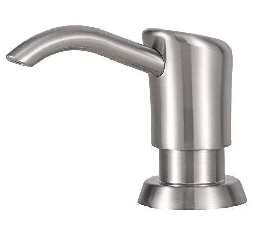 Built in Sink Soap Dispenser or Lotion Dispenser for Kitchen Sink Brushed Nickel