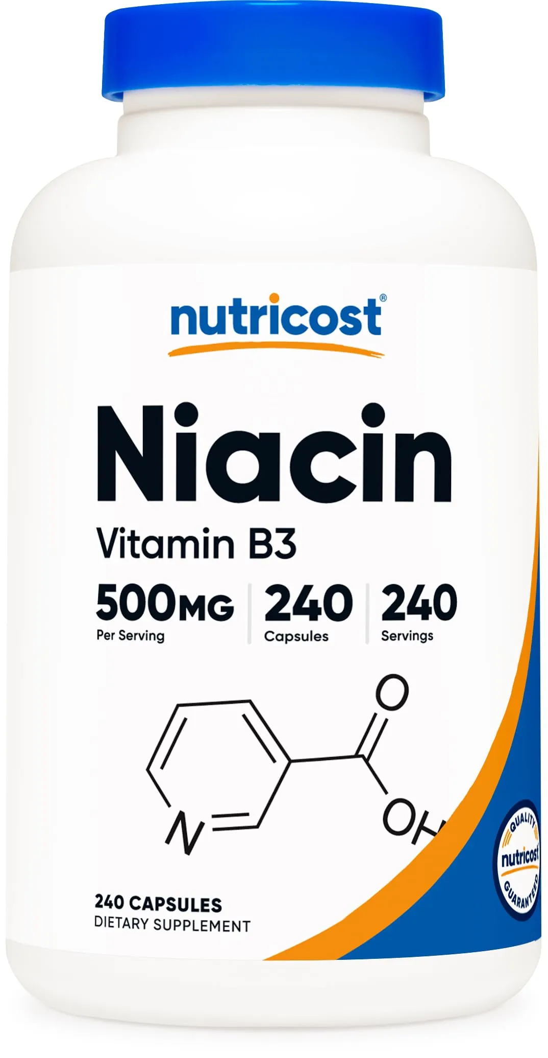 Nutricost Niacin (Vitamin B3) 500mg - 240 Capsules