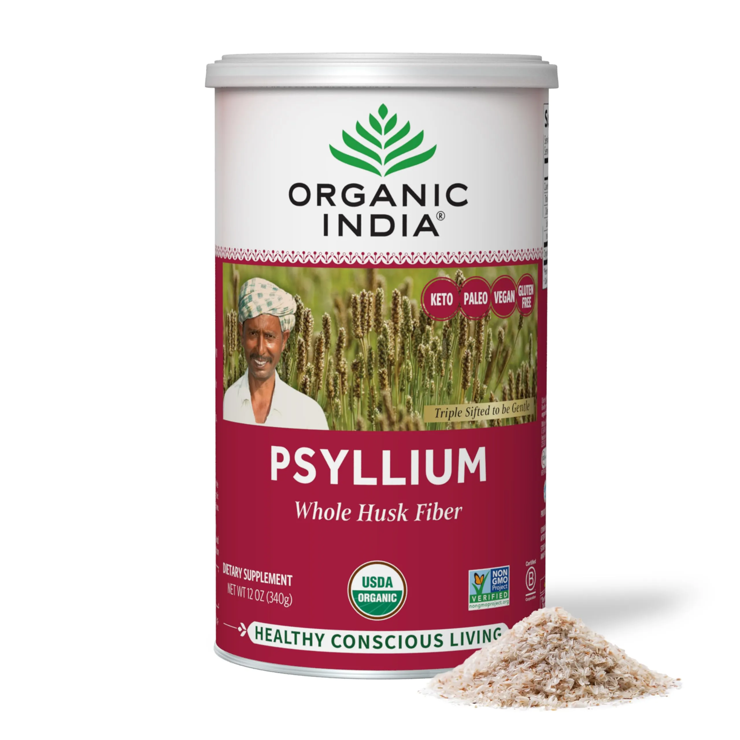 Organic India Whole Husk Psyllium