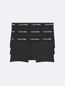 Calvin Klein Men's 3 Pack Cotton Stretch Low Rise Trunk