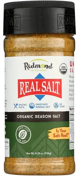 Real Salt Organic Season Salt - 8.25 oz jar