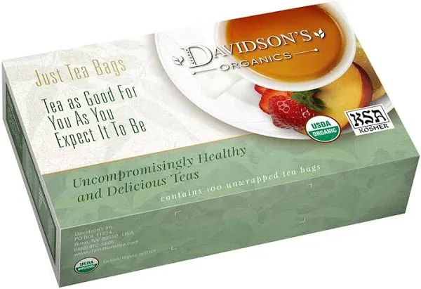 Davidson&#039;s Organics, South African Rooibos, 100-count Individually Wrapped Te...