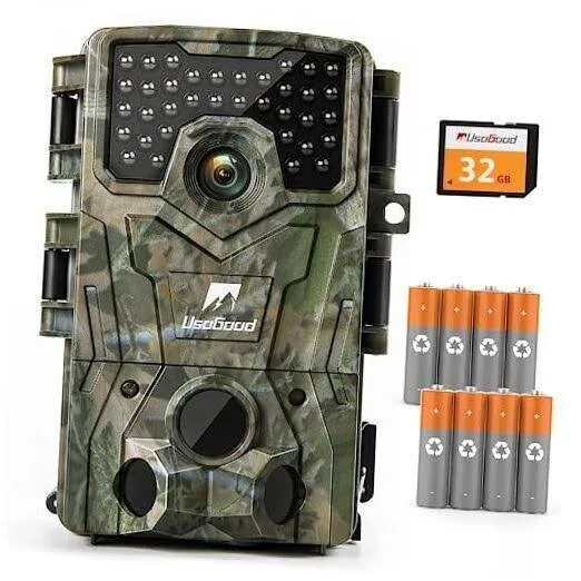  Trail Camera 4K 30fps 36MP Game Camera with Night Vision Motion Green