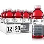 Glaceau Vitaminwater Zero XXX Acai Blueberry Pomegranate Nutrient-Enhanced Water - Case of 12 - 20 FZ