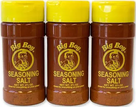 Bob&#039;s Big Boy Legendary Classic Recipe Garlic Seasoning Salt 3 Pack 2.75 Ounce