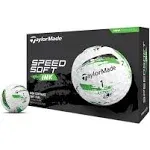 TaylorMade SpeedSoft Golf Balls Green Ink