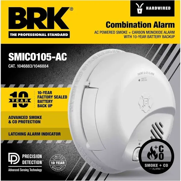 BRK 1046864 Battery Operated Carbon Monoxide and Smoke Alarm