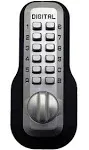 Lockey M210DC-SN EZ Mechanical Keyless Combination Deadbolt Lock Double Combination Satin Nickel