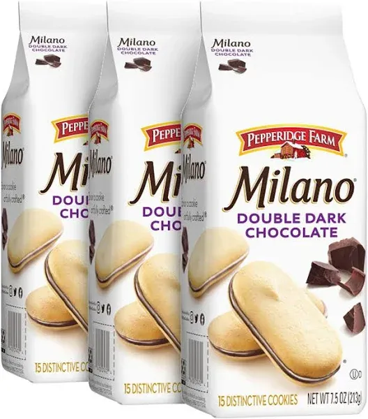 Pepperidge Farm Distinctive Cookies, Double Milk Chocolate