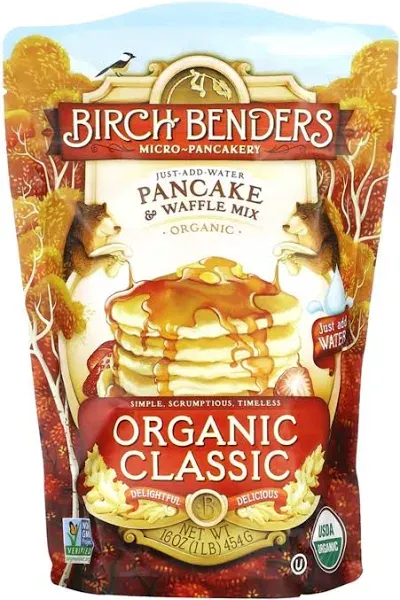 Organic Pancake Waffle Mix Classic Birch Benders