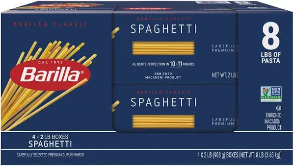 Barilla 20 lb. Thin Spaghetti Pasta, 20 Pound