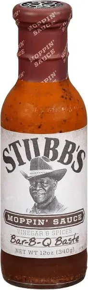 Stubb's Moppin' Sauce BBQ Baste, 12 oz (Pack of 4)