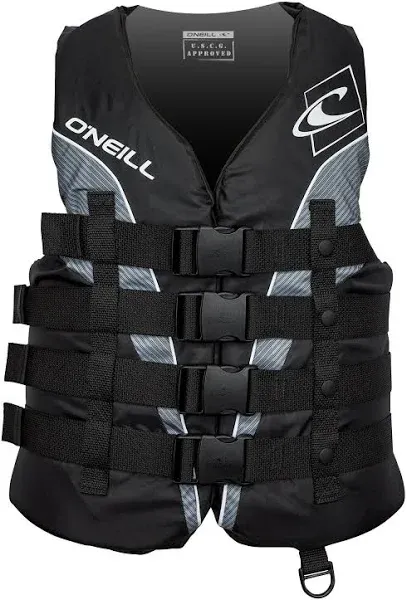 O&#039;Neill Men&#039;s Superlite USCG Life Vest,Black/Lim<wbr/>e/Smoke:Lime,M