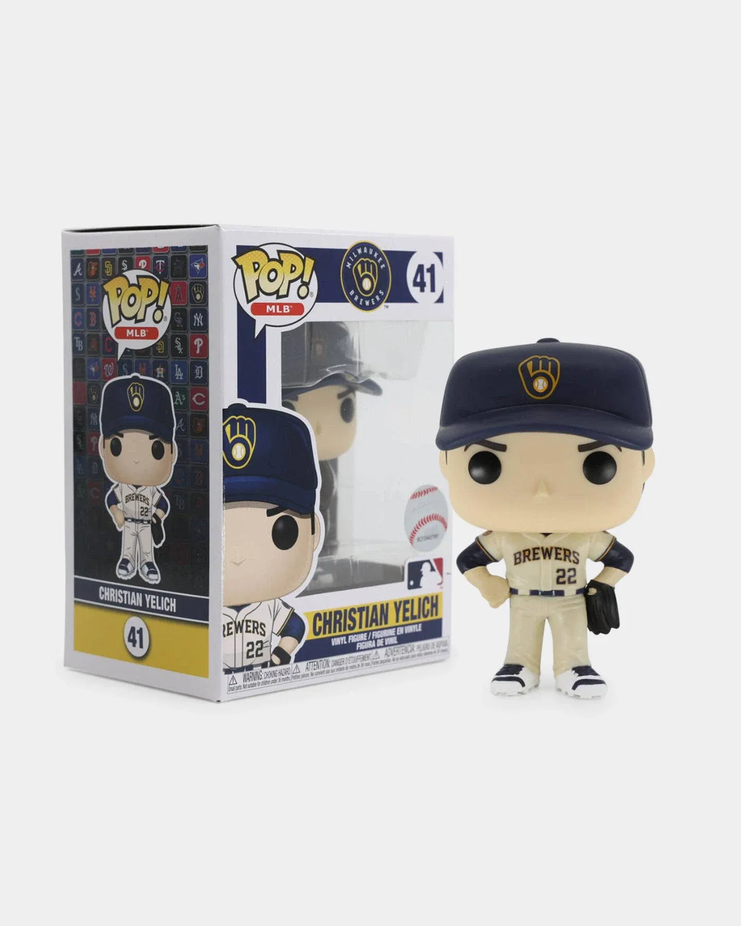 Funko POP MLB Baseball Milwaukee Brewers 41 Christian Yelich Damaged Box