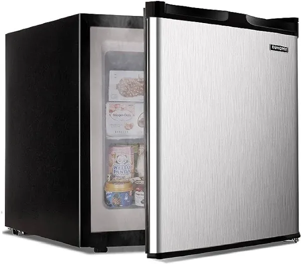 EUHOMY 3.0 Cubic Feet Single Door Compact Mini Upright Freezer