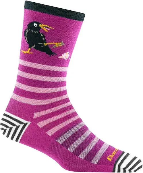 Women's Clover Bird Stripe Wool Socks