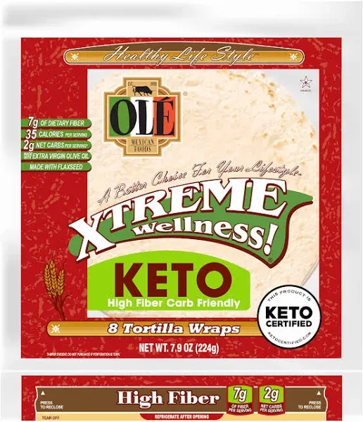 Ole Xtreme Wellness High Fiber Keto Flour Tortillas