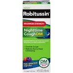 Robitussin Maximum Strength Nighttime Cough DM 4 fl oz