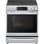 LG LSEL6337F 6.3 Cu. ft. Stainless Smart InstaView Electric Slide-In Range with Air Fry