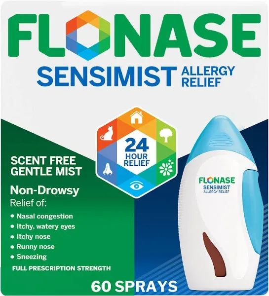 Flonase Sensimist Allergy Relief Spray - 120 sprays, 0.54 fl oz total