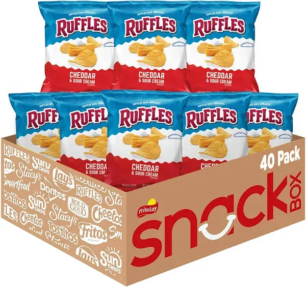 Ruffles Cheddar & Sour Cream Potato Chips - 1 OZ