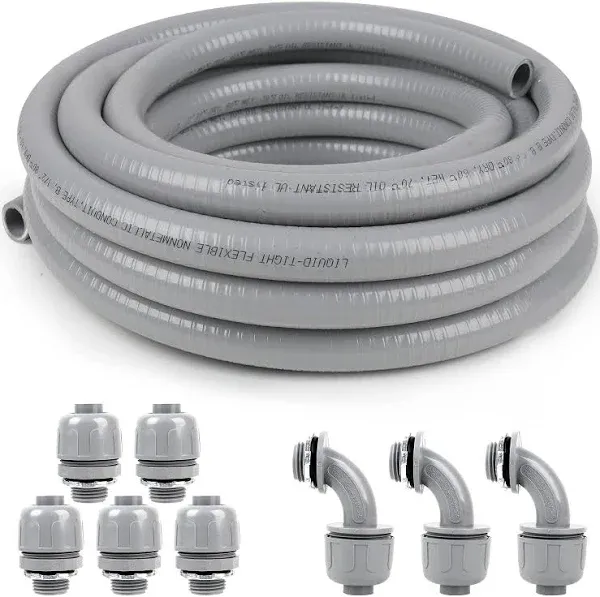 Ansgery Liquid-Tight Conduit and Kit 25ft