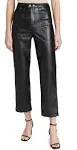 NWT BlankNyc  Egan Leather High Rise Straight Pants Size 28