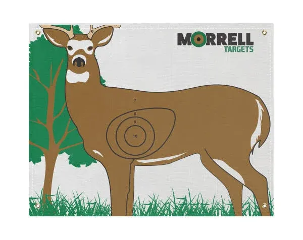 Nasp-Ibo Whitetail Target Face, White, Large