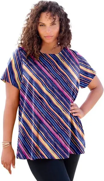 Roaman's Plus Size Women's Swing Ultimate Tee