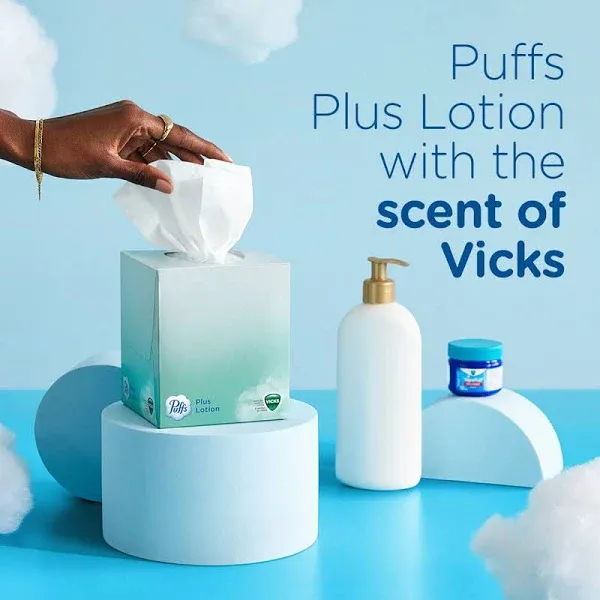 Puffs Plus Lotion with Vicks Facial Tissues