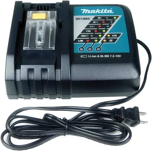 Makita DC18RC Charger 7.2-18V Output 120V Input New