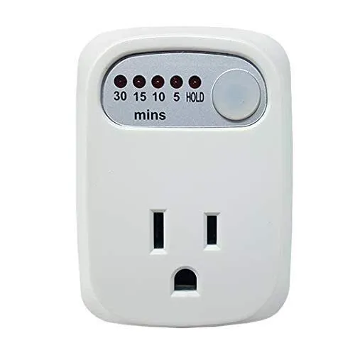 Simple Touch Auto Shut-Off Safety Outlet 30 min 15 min 10 min 5 min Countdown Timer