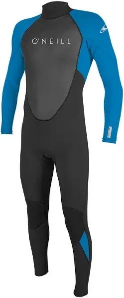 O'Neill Men's Reactor-2 3/2mm Back Zip Full Wetsuit, Black/Ocean, M