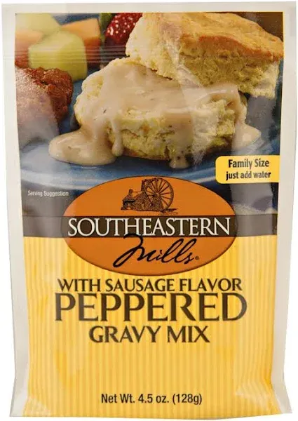 Southeastern Mills Peppered Gravy Mix with Sausage Flavor