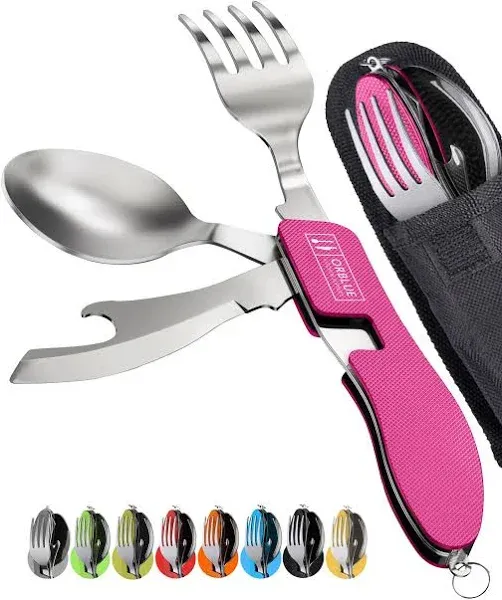 Orblue 4-in-1 Camping Utensils 2-Pack