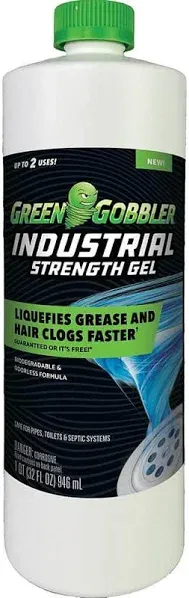 Green Gobbler Industrial Strength Drain Clog Cleaner Gel - 1 Gallon