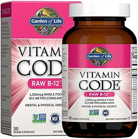 Garden of Life Vitamin Code Raw B-12 30 Vegan Caps